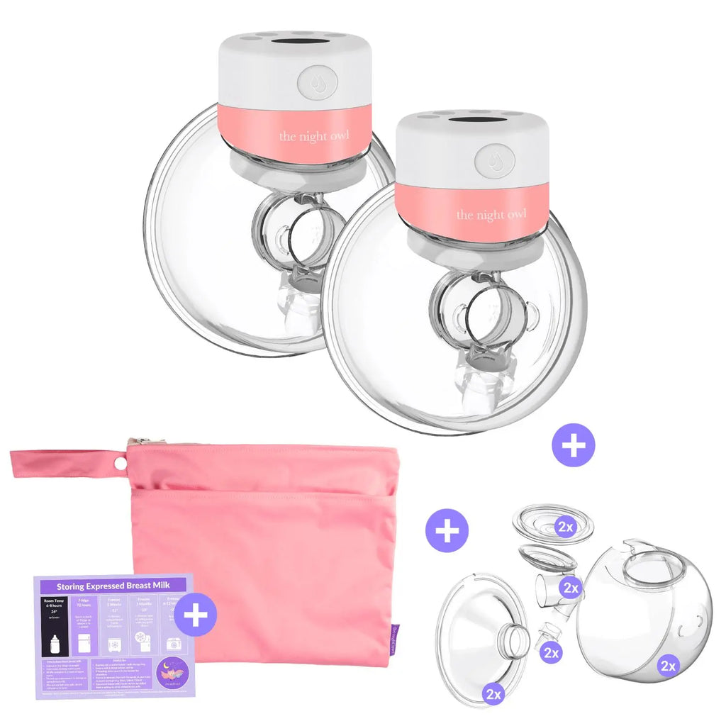 Wearable Breast Pump Bundles The Night Owl{Wearable breast pump} {breast pump} {hands free breast pump} {portable breast pump}