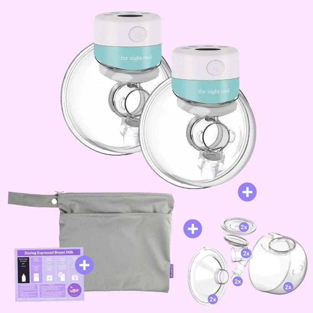 Original Night Owl V2 - Twin Starter Kit - 12 levels The Night Owl{Wearable breast pump} {breast pump} {hands free breast pump} {portable breast pump} Twin Bundle