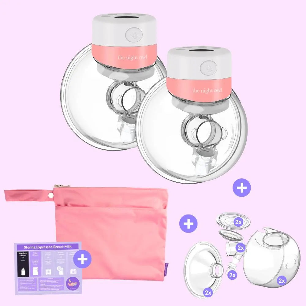 Original Night Owl V2 - Twin Starter Kit - 12 levels The Night Owl{Wearable breast pump} {breast pump} {hands free breast pump} {portable breast pump} Twin Bundle