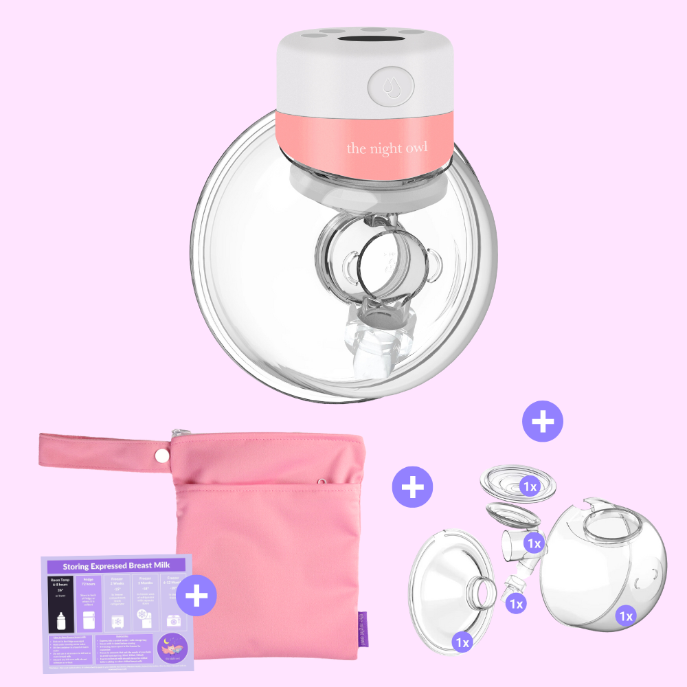 Original Night Owl V2 - Single Starter Kit - 12 levels - The Night Owl- Wearable Breast Pump - Breast Pump - Hands Free Breast Pump - Portable Breast Pump